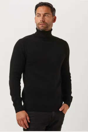 Anerkjendt Heren Truien & Vesten Aknico Solid Roll Neck Lambswool - - Maat XL
