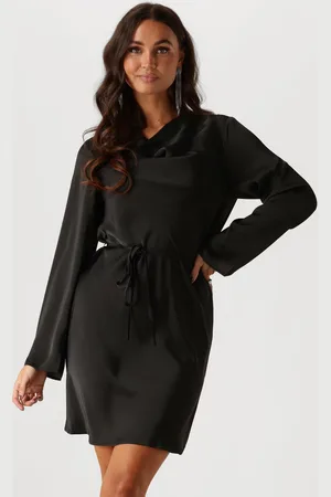 Neo Noir Dames Jurken Vega Soft Satin Dress - - Maat XL