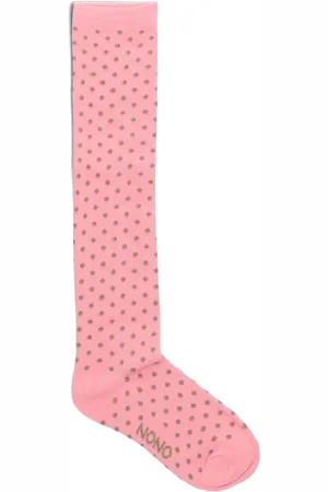NoNo Meisjes Beenmode Rabi Long Dotted Sock - - Maat 104/116
