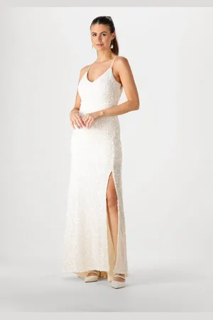 Y.A.S Dames Bruidsmode Yasmira Strap Train Dress - Celeb - - Maat XL