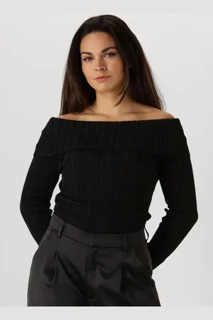 Gestuz Dames Tops & T-shirts Silvigz Rib Ls Off Shoulder - - Maat 34