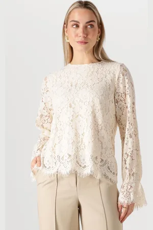 Y.A.S Dames Tops & T-shirts Yasperla Ls Lace Top S. Noos - - Maat XS