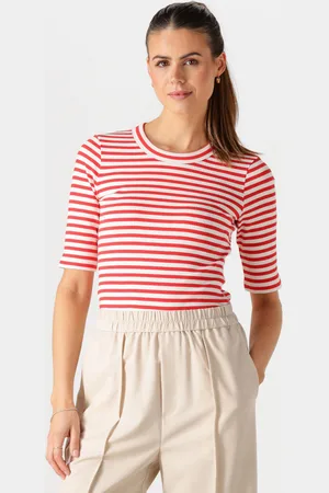 INWEAR Dames Tops & T-shirts Dagnaiw Striped T-shirt - - Maat XL