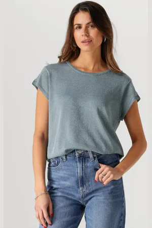 Minus Dames Tops & T-shirts Carlina Knit Tee - - Maat XL
