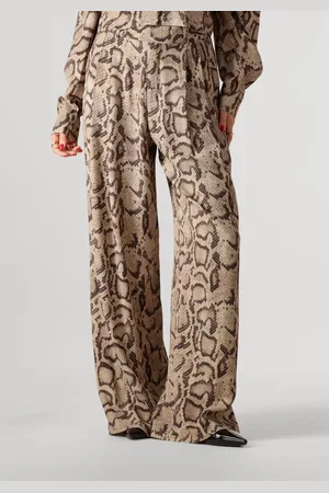 Alix the label Dames Broeken Ladies Woven Snake Twill Pants - - Maat XL