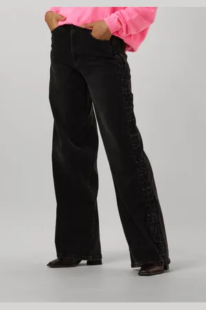 Catwalk Junkie Dames Jeans Loose Fit Jeans With Lace Detail - - Maat 26