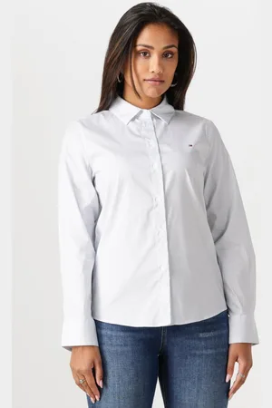 Tommy Hilfiger Dames Blouses Ess Poplin Regular Shirt - - Maat 34