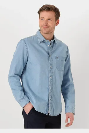 Tommy Hilfiger Heren Overshirts Denim Rf Shirt - - Maat XL