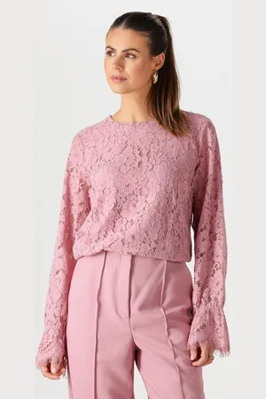 Y.A.S Dames Tops & T-shirts Yasperla Ls Lace Top S. Noos - - Maat XL