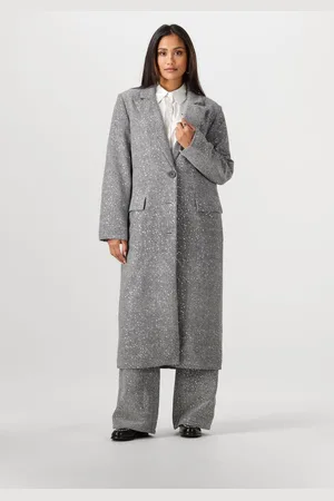 Alix the label Dames Jassen Ladies Woven Sequin Long Blazer - - Maat XL