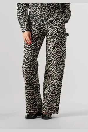 Colourful rebel Dames Jeans Tinsley Leopard Denim Worker Pants - - Maat XS