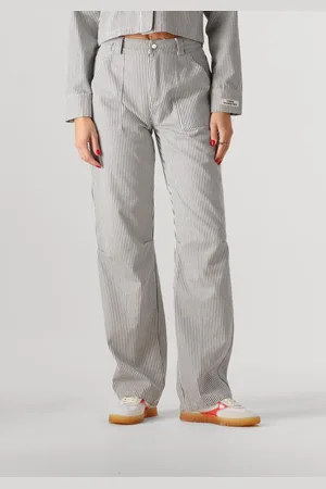 Colourful rebel Dames Jeans Kensi Striped Worker Pants - - Maat XXL