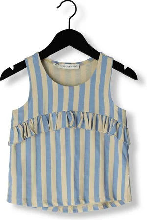 Sproet & Sprout Meisjes Tops & T-shirts Ruffle Singlet Stripes - - Maat 104