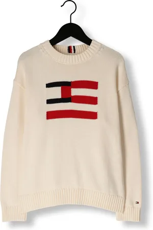 Tommy Hilfiger Jongens Truien & Vesten Flag Sweater - - Maat 128