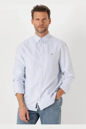 Tommy Hilfiger Heren Overhemden Tjm Reg Oxford Shirt Ext - - Maat XL
