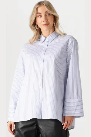 Neo Noir Dames Blouses Dita Mini Stripe Shirt - - Maat 34