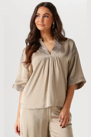 NUKUS Dames Tops & T-shirts Nina Top Silky - - Maat XL