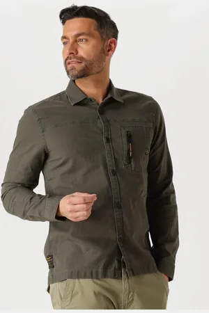 PME Legend™ Heren Overhemden Long Sleeve Shirt Mattweave - - Maat XL