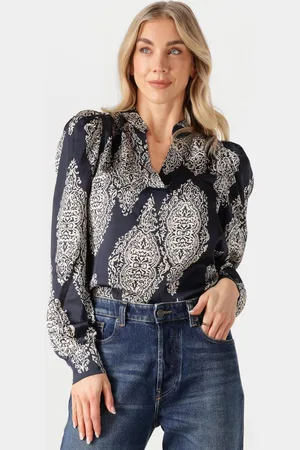 Neo Noir Dames Blouses Rosslyn Paisley Drop Blouse - - Maat 34