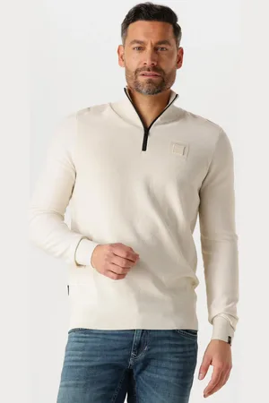 PME Legend™ Heren Truien & Vesten Half Zip Collar Cotton Modal - - Maat XL