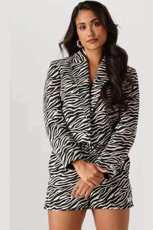 Colourful rebel Dames Blazers Dente Zebra Jacquard Blazer - - Maat XL