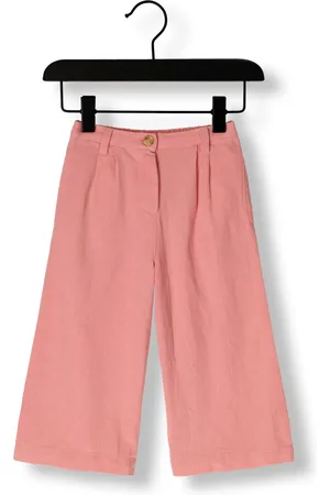 Your Wishes Meisjes Broeken Linnen Wide Leg Pants - - Maat 116