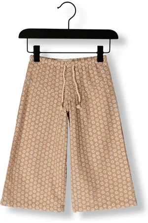 Your Wishes Meisjes Broeken Broderie Wide Leg Pants - - Maat 116