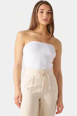 Calvin Klein Dames Tops & T-shirts Woven Label Rib Sleeveless Top - - Maat XL