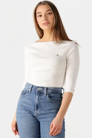 Tommy Hilfiger Dames Tops & T-shirts New Cody Slim Boat-nk 3/4slv - - Maat XL