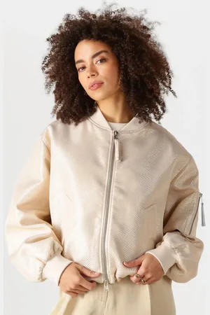 beaumont Dames Jassen Goldie Bomber Jacket - - Maat 38