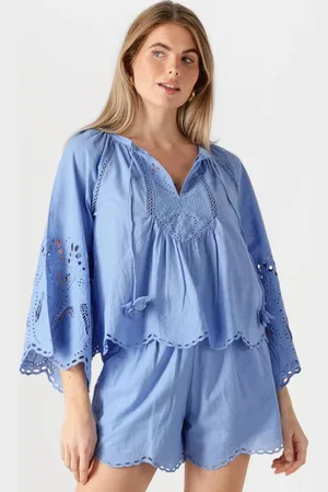 Scarlett Poppies Dames Blouses Ashu Top - - Maat S