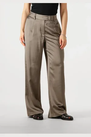 With Black Dames Broeken Wblmilan Sateen Wide Pant - - Maat XL