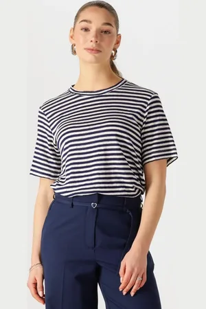 My Essential Wardrobe Dames Tops & T-shirts Lisamw Striped Tee - - Maat XL