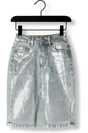 Indian Blue Jeans Meisjes Rokken Long Denim Skirt Silver - - Maat 116