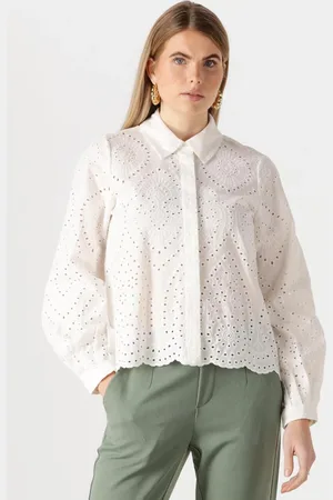 Object Dames Blouses Objbitten L/s Re Shirt - - Maat 34
