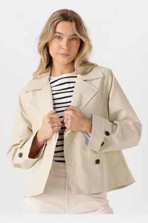 Tommy Hilfiger Dames Jassen Tjw Short Trench Coat - - Maat XL