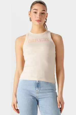 Calvin Klein Dames Tops & T-shirts Varsity Rib Tank - - Maat XL