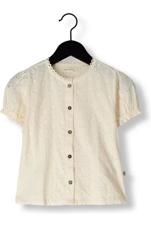 Your Wishes Meisjes Blouses Schiffly Puff Sleeve Blouse - - Maat 110