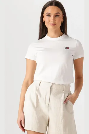 Tommy Hilfiger Dames Tops & T-shirts Tjw Reg Badge Tee - - Maat XL