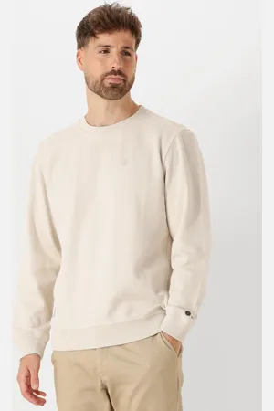 Cast Iron Heren Truien & Vesten Long Sleeve R-neck Regular Fit Twill - - Maat XL