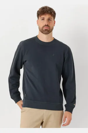 Cast Iron Heren Truien & Vesten Long Sleeve R-neck Regular Fit Twill - - Maat XL