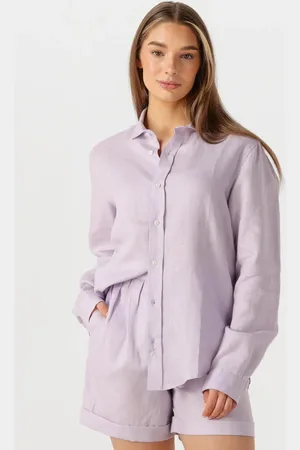 Resort Finest Dames Blouses Shirt 100% Linen - - Maat XL