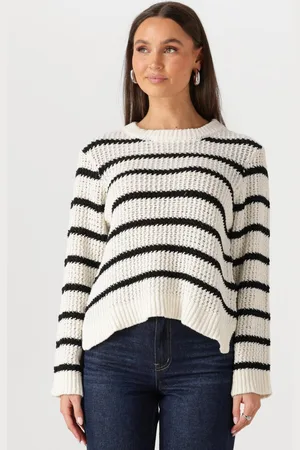 Modstrom Modström Dames Truien & Vesten Maddiemd Stripe O-neck - - Maat XL