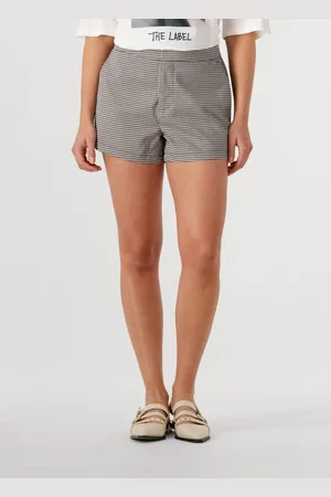 Alix the label Dames Broeken Ladies Woven Boucle Shorts - - Maat XL
