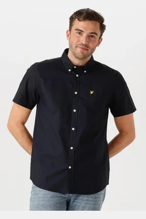 Lyle & Scott Heren Overhemden Short Sleeve Oxford Shirt - - Maat XL