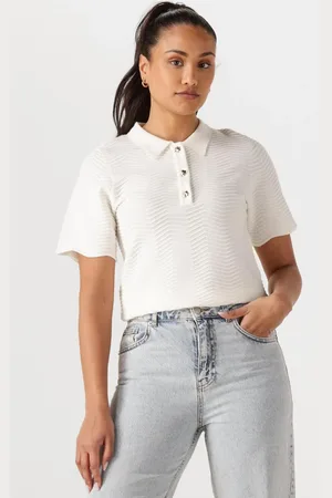 Neo Noir Dames Tops & T-shirts Soko Wave Knit Tee - - Maat 40