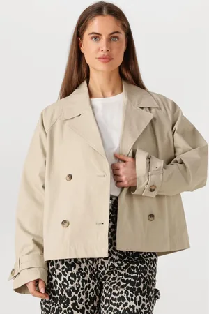 SELECTED Dames Jassen Slfcilo Short Trenchcoat - - Maat 38
