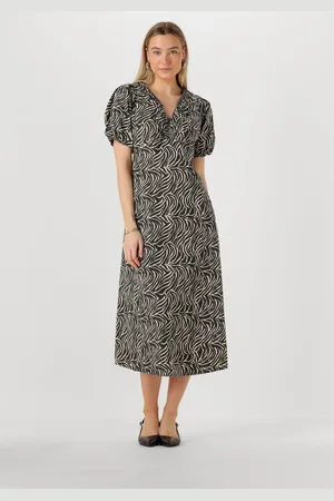 Neo Noir Dames Jurken Illana Zebra Dress - - Maat 34