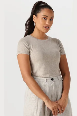 With Black Dames Tops & T-shirts Wblheather Ss Tee - - Maat XL