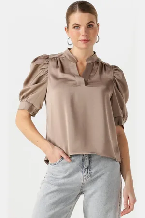 Neo Noir Dames Blouses Roella Heavy Sateen Blouse - - Maat 34